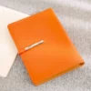 Stylish Metal & PU Keychain, 16GB PU/Metal USB, PU Pen, Card Holder & A5 Loose-Leaf Notebook Gift Set with Box & Bag - Image 5