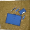 Stylish Metal & PU Keychain, 16GB PU/Metal USB, PU Pen, Card Holder & A5 Loose-Leaf Notebook Gift Set with Box & Bag - Image 6