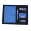 Stylish Metal & PU Keychain, 16GB PU/Metal USB, PU Pen, Card Holder & A5 Loose-Leaf Notebook Gift Set with Box & Bag - Image 10
