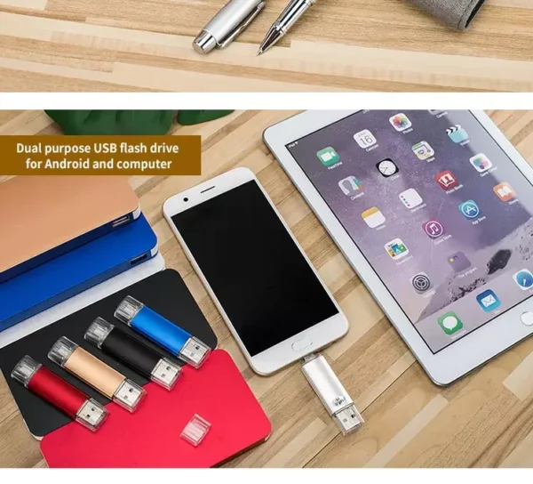 Comprehensive Desk & Tech Gift Set: 304 SS Bottle, 16GB Type-C/PC USB, Metal Pen, PU/Metal Card Holder, Wireless Mouse & A5 Notebook with Box & Bag - Image 5