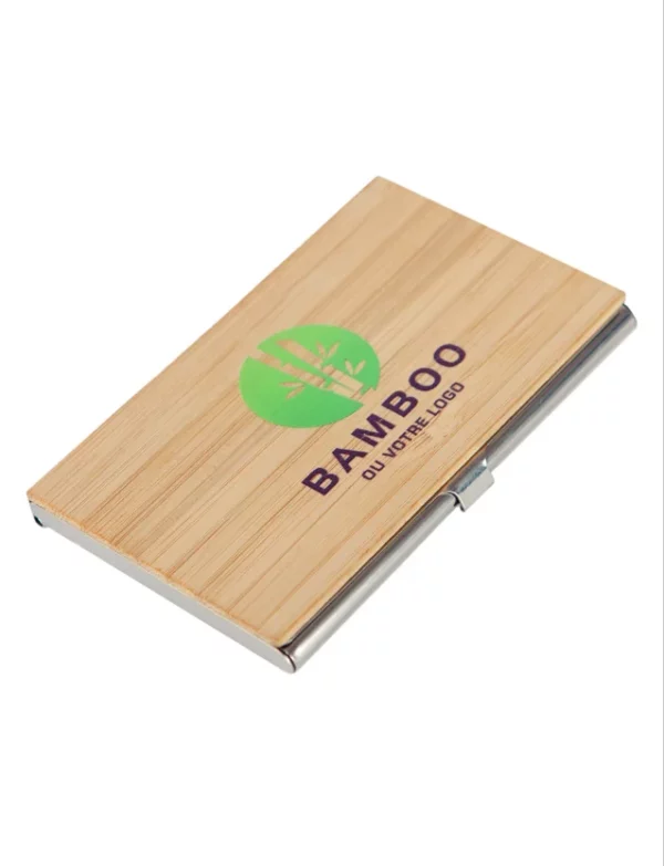 Complete Eco-Friendly Bamboo Gift Set: A5 Notebook, Keychain, Pen, Wireless Speaker, 10000mAh Wireless Power Bank & Card Holder Gift Box - Image 8