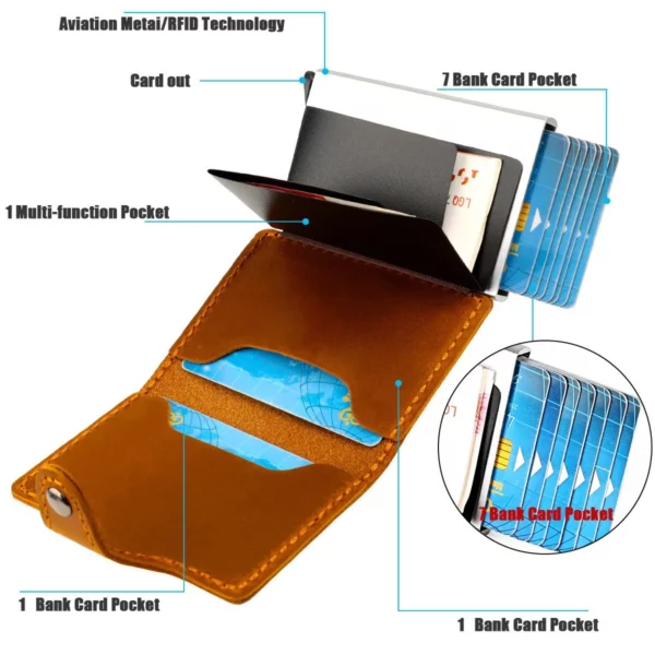 Ultimate Executive Travel & Tech Gift Set: Wallet, Keychain, Pen, Card Holder, Check Holder, 7000mAh Power Bank Notebook (Wireless Charger, 16GB USB, Color Lights), 10000mAh Power Bank & Smart Digital Thermos Cup with Box & Bag - Image 3