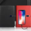 Blue light up logo power bank notebook with box and bag - Image 7