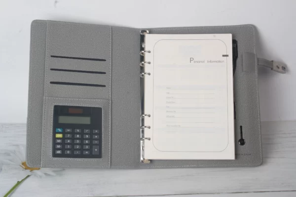 Notebook with pocket and calculator high end gifts - Image 6