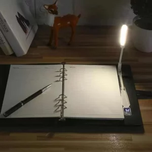 Lamp smartnotebook, 8,000mAh power bank notebook with loose-leaf inner pages