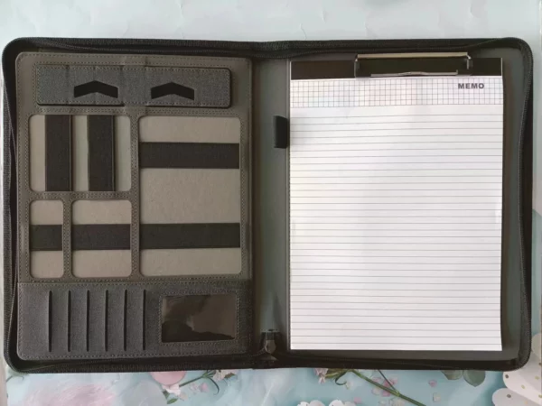 A4 file with power bank mutifunctional power bank notebook - Image 2