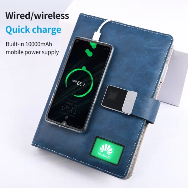 Fingerprint lock with video player high end power bank notebook - Image 4