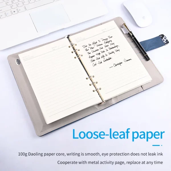 Fingerprint lock with video player high end power bank notebook - Image 6