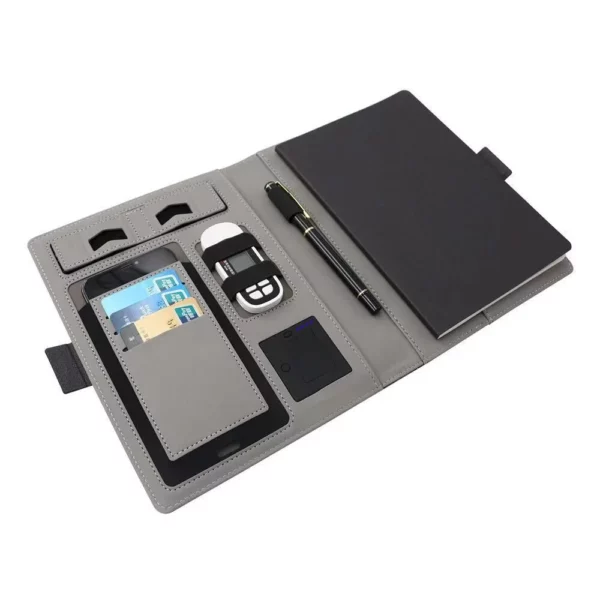 Mutifunctional power bank notebook with removable notepad - Image 6