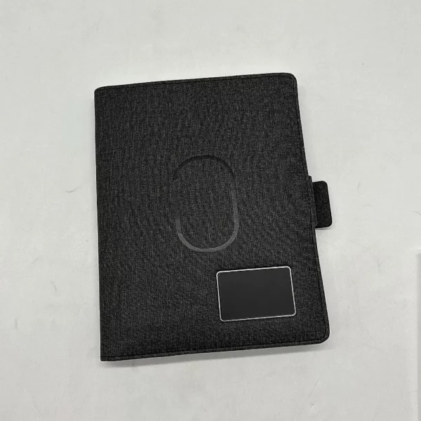 Light up logo Mutifunctional power bank notebook with removable notepad - Image 6