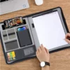 A4 file with light up logo, U flash drive, mutifunctional power bank notebook - Image 6