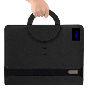 A4 file with light up logo, U flash drive, mutifunctional power bank notebook