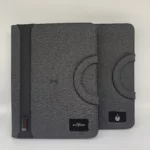 A4 file with light up logo, U flash drive, mutifunctional power bank notebook photo review