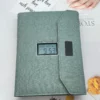 Power bank notebook with clock, 8,000mAh buid-in power bank