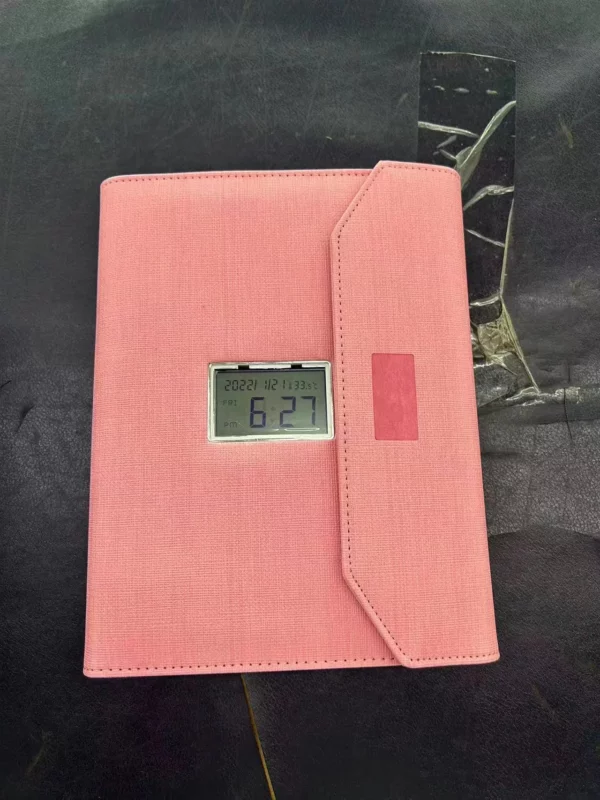 Power bank notebook with clock, 8,000mAh buid-in power bank - Image 5