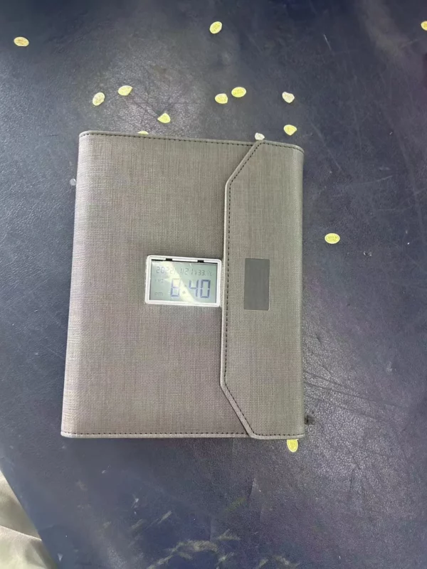 Power bank notebook with clock, 8,000mAh buid-in power bank - Image 8