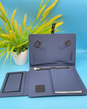 3 folds power bank notebook with phone holder
