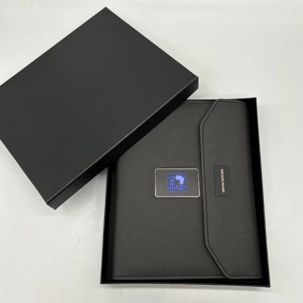 High quality gifts VIP gifts power bank notebook with gift box and bag