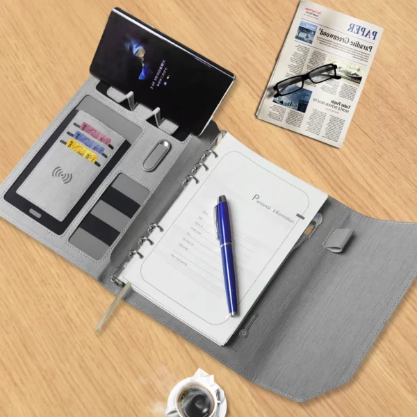 High quality gifts VIP gifts power bank notebook with gift box and bag - Image 4