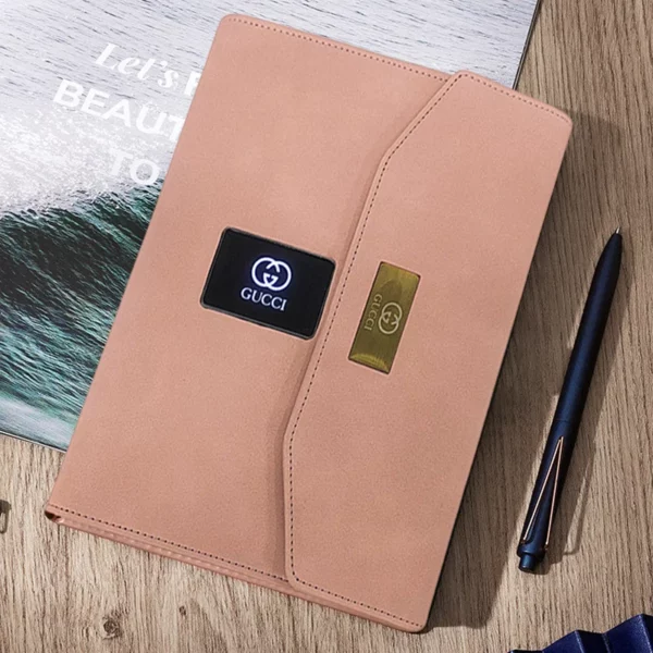 High quality gifts VIP gifts power bank notebook with gift box and bag - Image 10