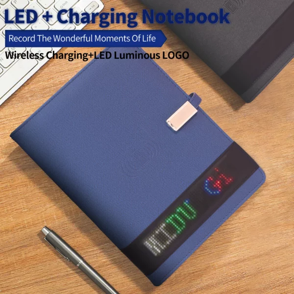 LED display power bank notebook, customized content - Image 5