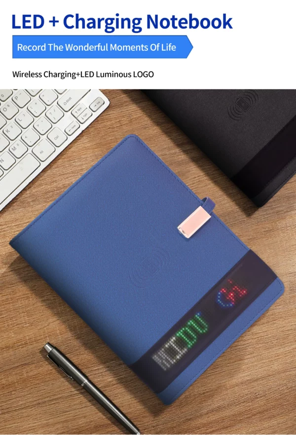 LED display power bank notebook, customized content - Image 10