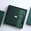 Round buckle notebook + pen gift set 2 in 1 with gift box and bag - Image 4