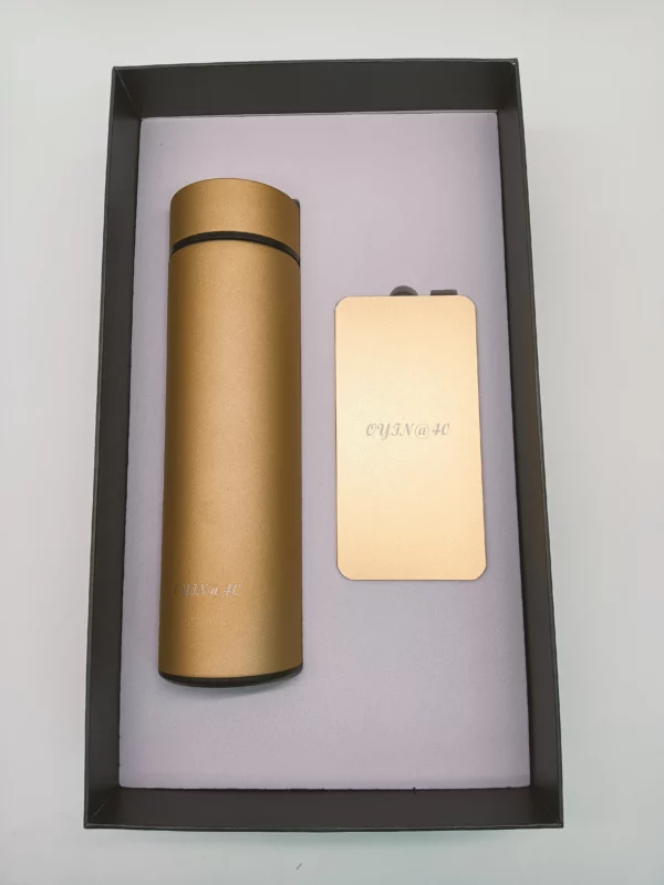 Corporate gift sets with box Vacuum cup + power bank - Image 7