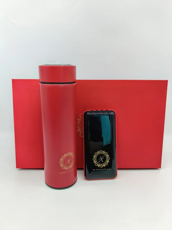 Corporate gift sets with box Vacuum cup + power bank - Image 8