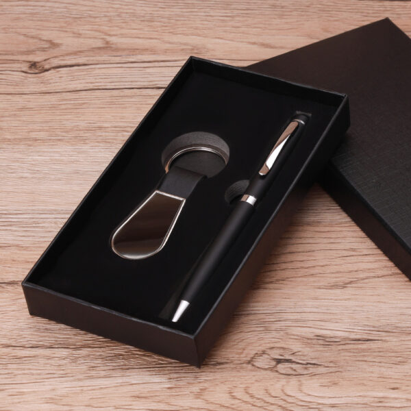 Small cheap gift sets with box pen + keychain - Image 2