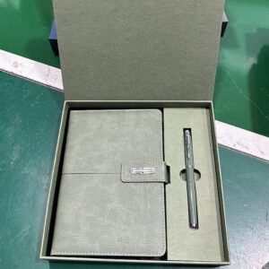 A5 perfect binding notebook + pen gift set 2 in 1 with gift box and bag