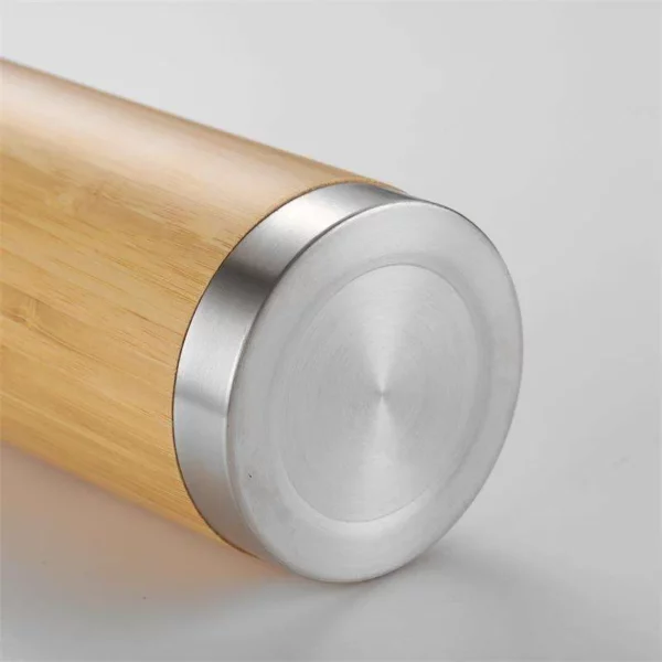 High quality stainless steel 500ML wood bottle - Image 7