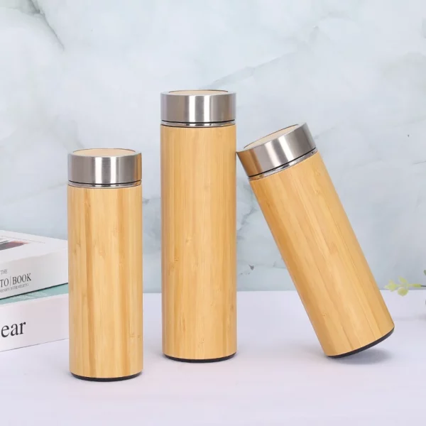 High quality stainless steel 500ML wood bottle