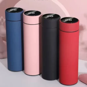 Vacuum cup with temperature display 500ML steel stainless laser logo
