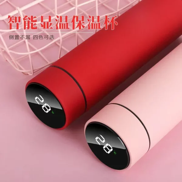Vacuum cup with temperature display 500ML steel stainless laser logo - Image 7