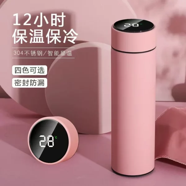 Vacuum cup with temperature display 500ML steel stainless laser logo - Image 8