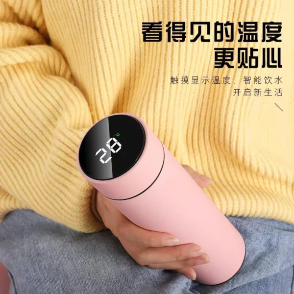 Vacuum cup with temperature display 500ML steel stainless laser logo - Image 9
