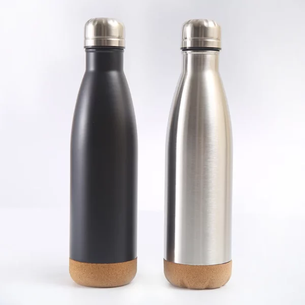 Wood base slim lookg 304 stainless steel bottle - Image 2