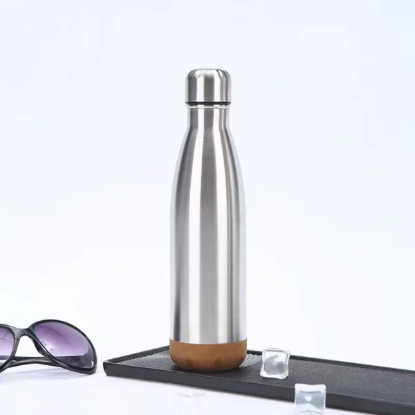 Wood base slim lookg 304 stainless steel bottle - Image 4