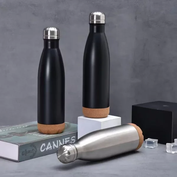 Wood base slim lookg 304 stainless steel bottle - Image 5