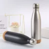 Wood base slim lookg 304 stainless steel bottle - Image 7