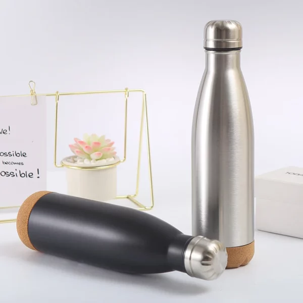 Wood base slim lookg 304 stainless steel bottle - Image 7