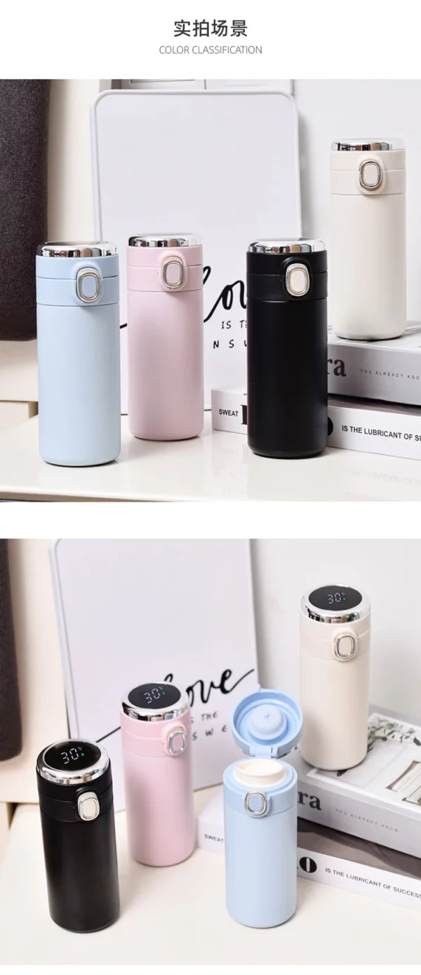 304 steel stainless bottle with press buckle - Image 3