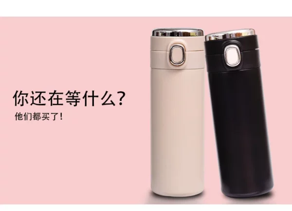 304 steel stainless bottle with press buckle - Image 6