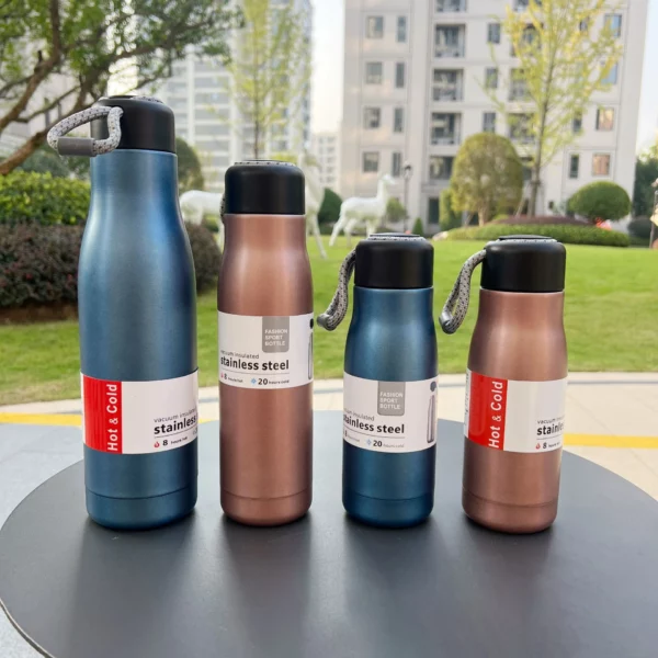 304 steel stainless bottle with lope - Image 2