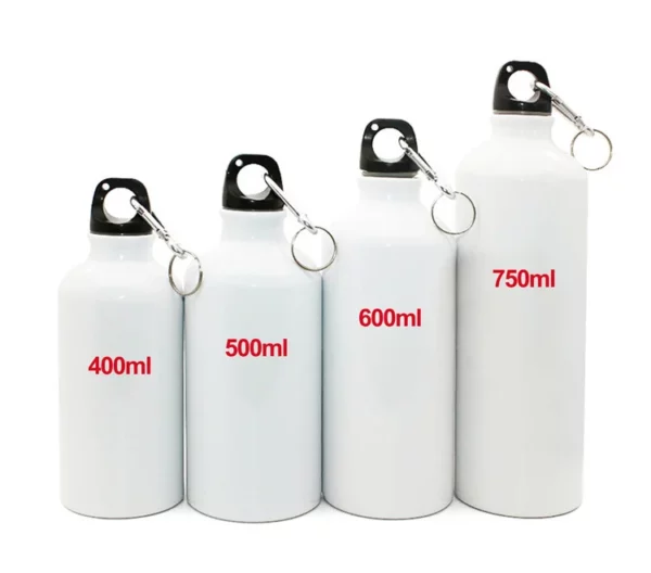 Aluminum bottle with different capacity