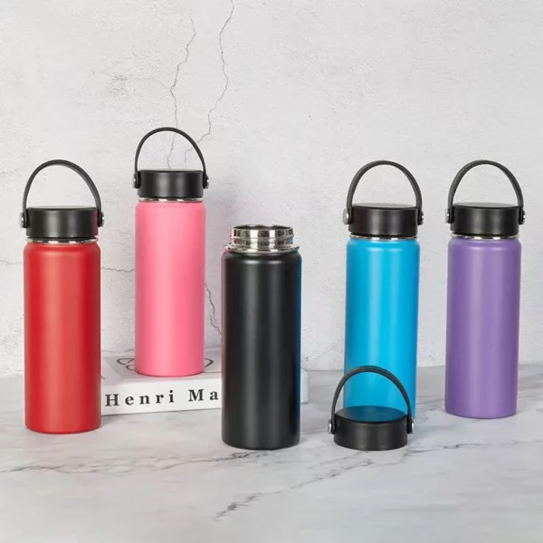 304 steel stainless bottle with handle - Image 9