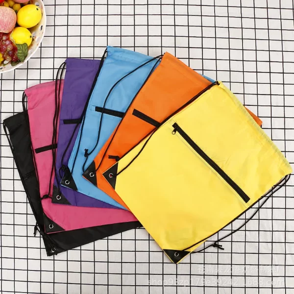 210D Polyester Drawstring Bag - 32x42cm Compact Carryall - Image 9