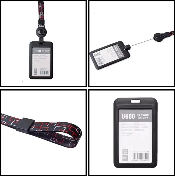 PU Leather Badge Holder - 112*71mm (OPP Packaging, Professional Design)