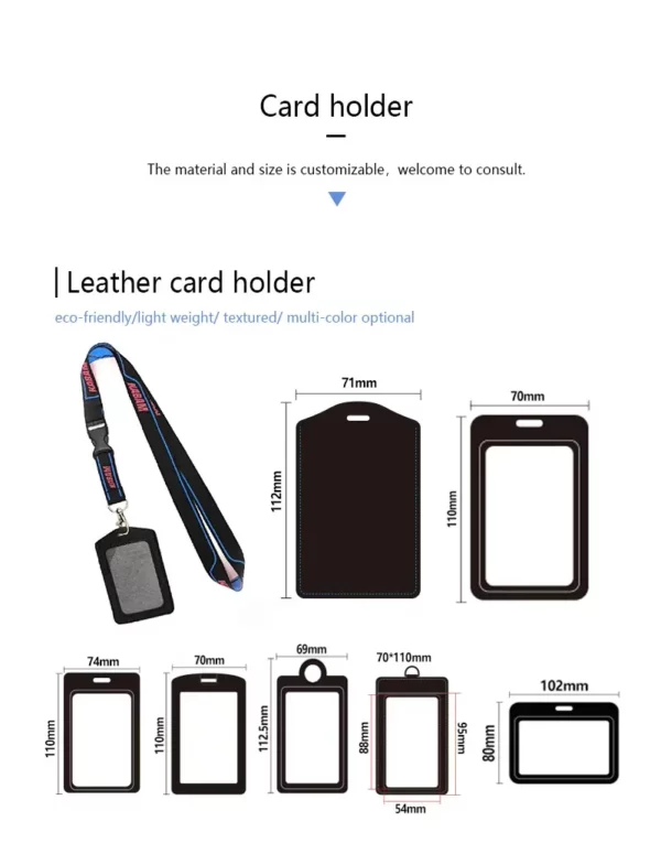 PU Leather Badge Holder - 112*71mm (OPP Packaging, Professional Design) - Image 10